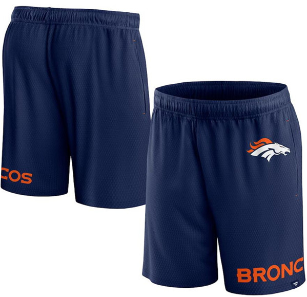 Men's Denver Broncos Navy Shorts